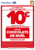 Carrefour OPERATION BON D’ACHAT SUR LES CHOCOLATS DE NOEL - au 09.01.2025