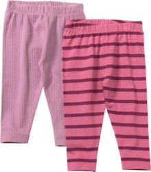 ALANA Leggings mit Ripp-Struktur + Streifen, lila + rosa, Gr. 74