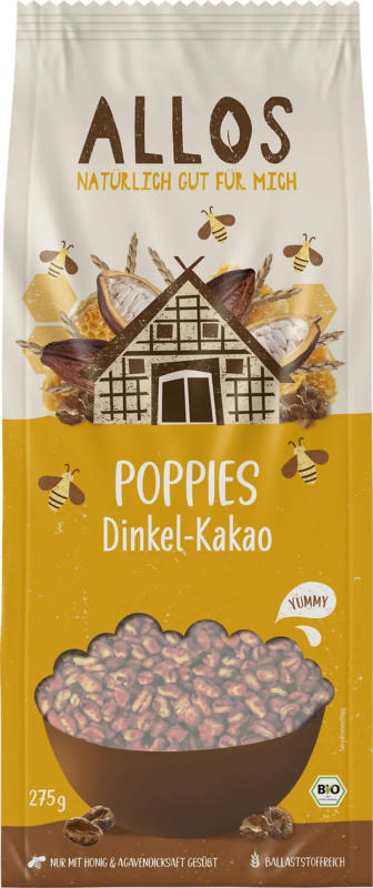 ALLOS Müsli, Poppies Dinkel-Kakao