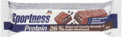 Sportness Proteinriegel 26%, Crunchy Brownie & Cream Geschmack