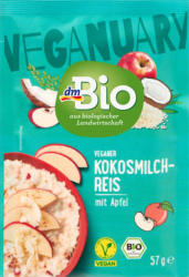 dmBio Veganer Milchreis Kokos Apfel