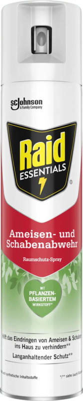 Raid Essentials Ameisen- & Schabenabwehr Raumschutz-Spray