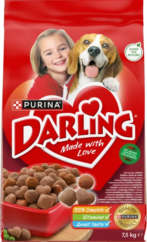 Darling Суха храна за кучета телешко и зеленчуци