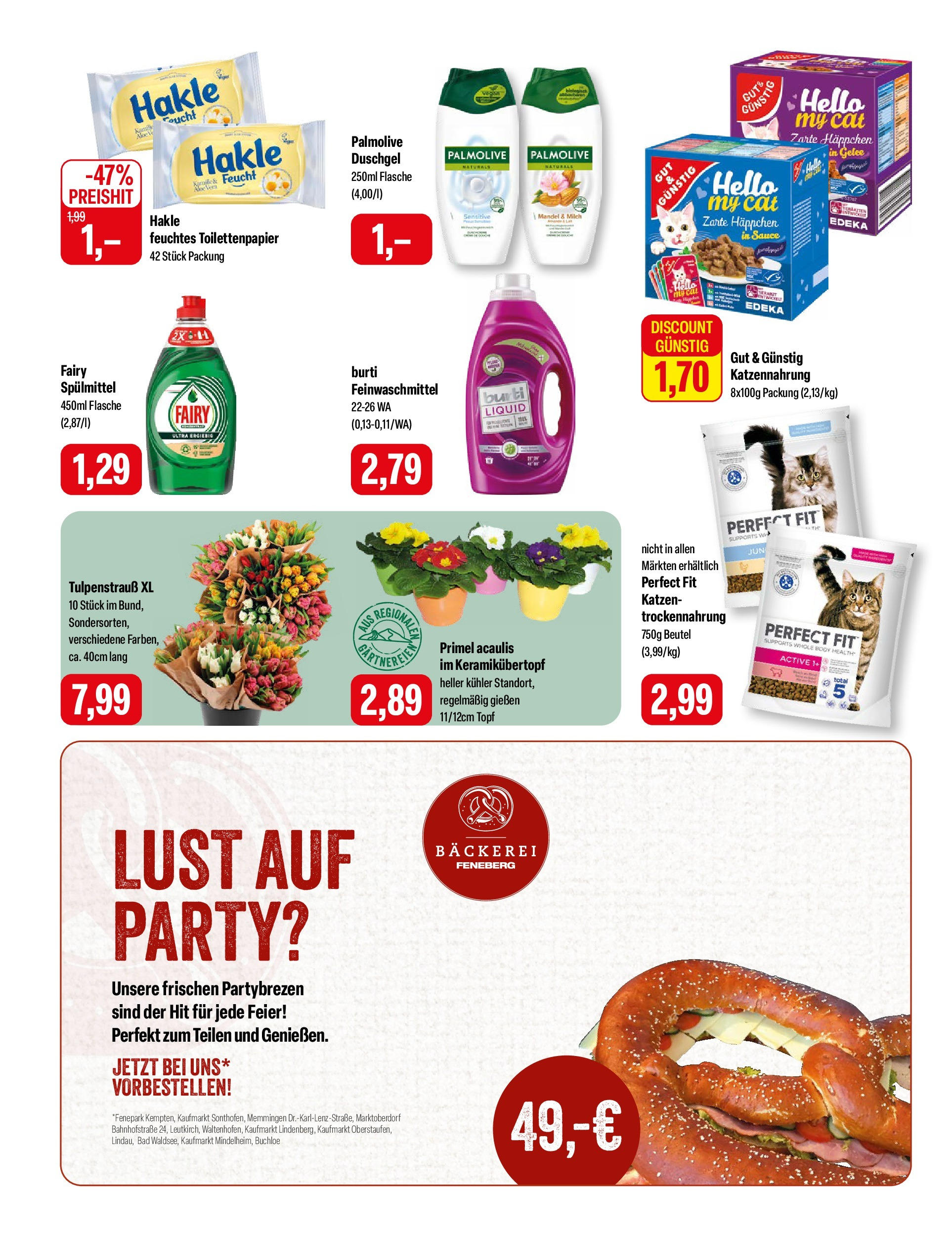 Feneberg Angebote (ab 16.01.2025) zum Blättern | Seite: 10 | Produkte: Bäckerei, Bad, Toilettenpapier, Feuchtes Toilettenpapier