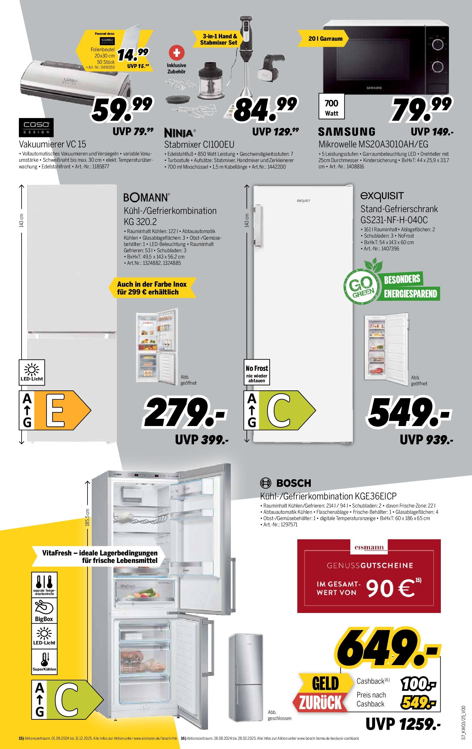 Medimax - Bautzen, Kornmarkt 7 (ab 11.01.2025) zum Blättern | Seite: 7 | Produkte: Bosch, Mikrowelle, Box, Stabmixer