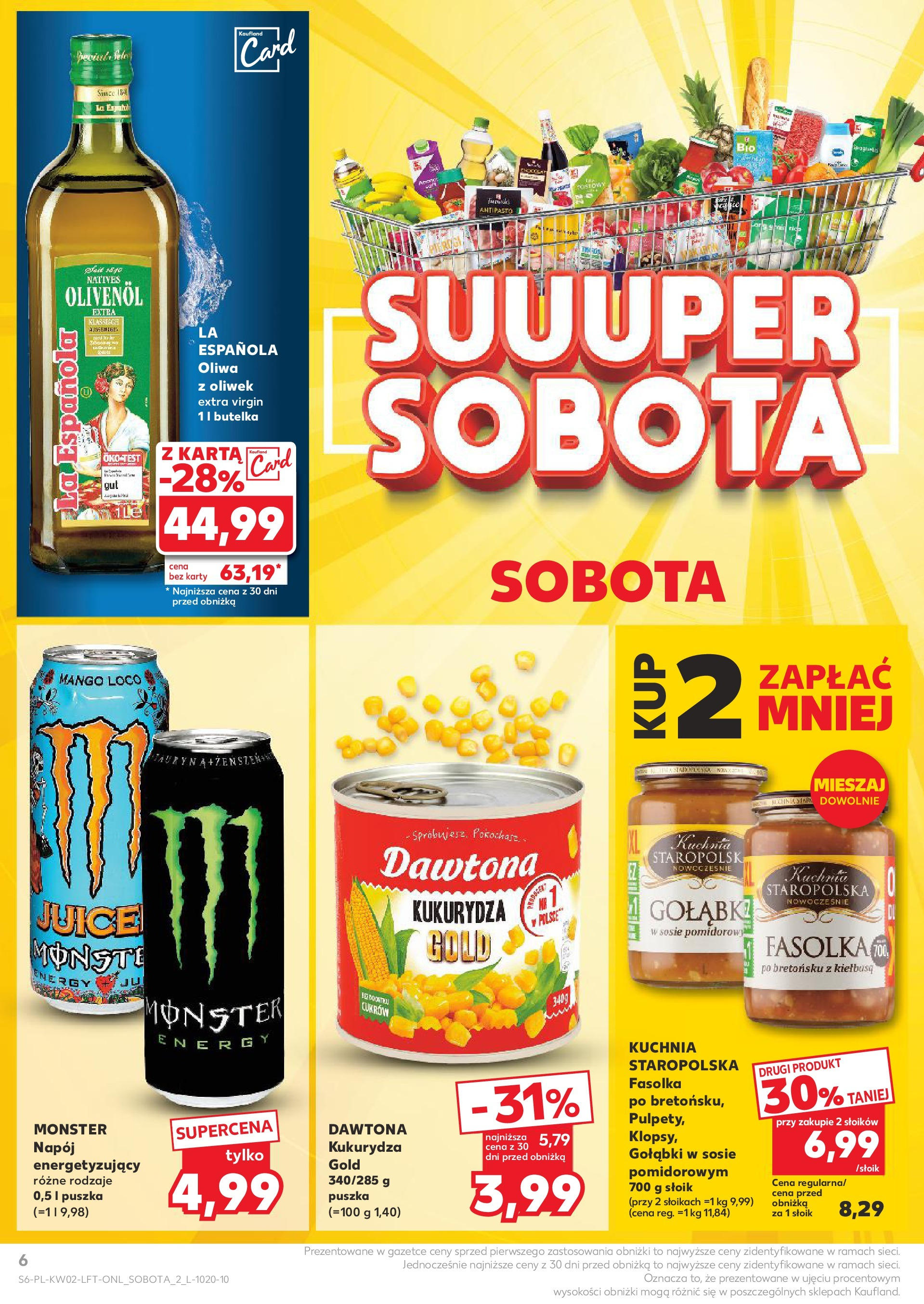 Kaufland gazetka od 09.01.2025 - od jutra PDF | Strona: 6 | Produkty: Mango, Karta, Oliwa z oliwek, Kukurydza