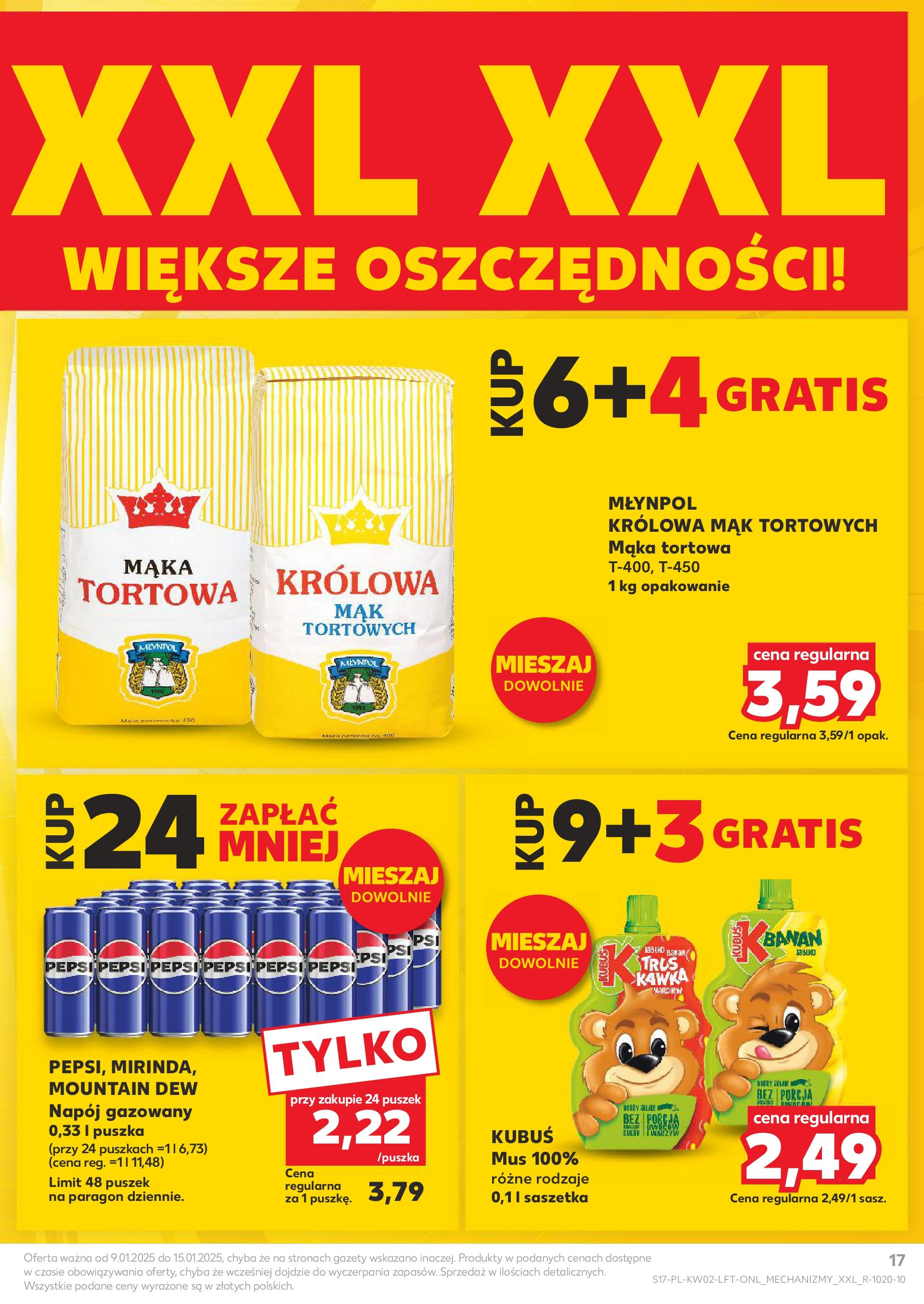 Kaufland gazetka od 09.01.2025 - od jutra PDF | Strona: 17 | Produkty: Mak, Pepsi