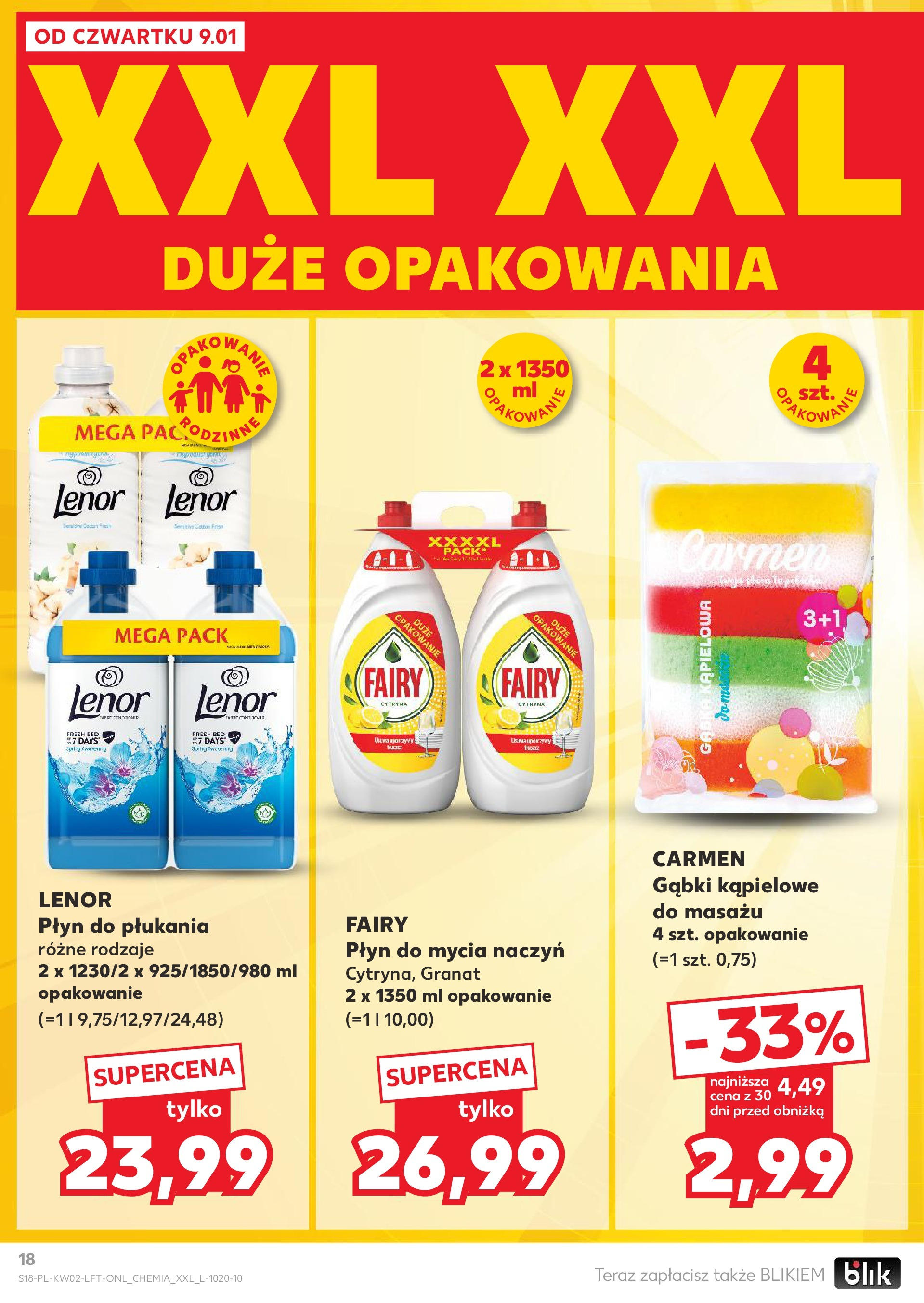 Kaufland gazetka od 09.01.2025 - od jutra PDF | Strona: 18 | Produkty: Cytryna, Fairy, Płyn do mycia naczyń