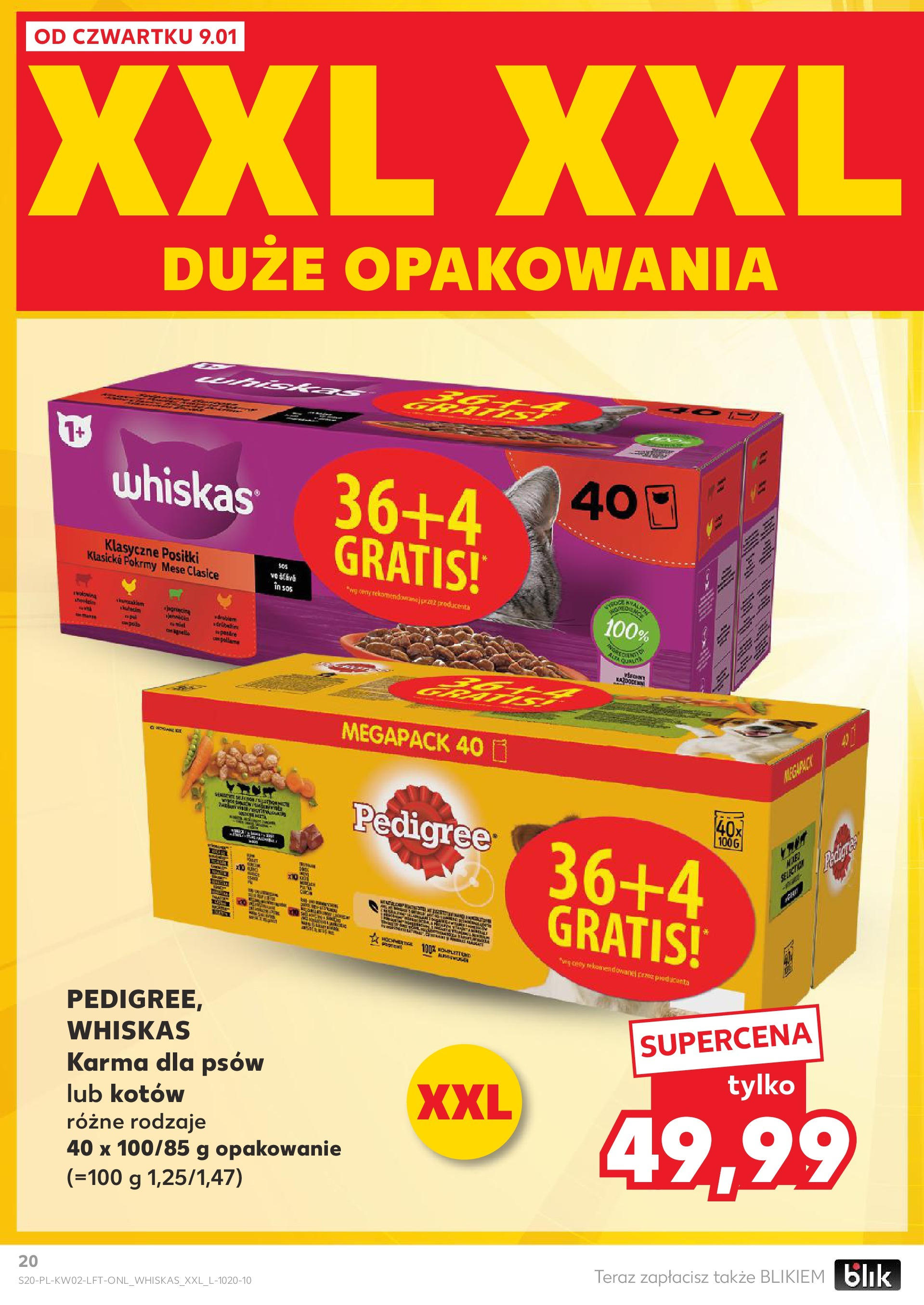 Kaufland gazetka od 09.01.2025 - od jutra PDF | Strona: 20 | Produkty: Karma dla psów, Sos