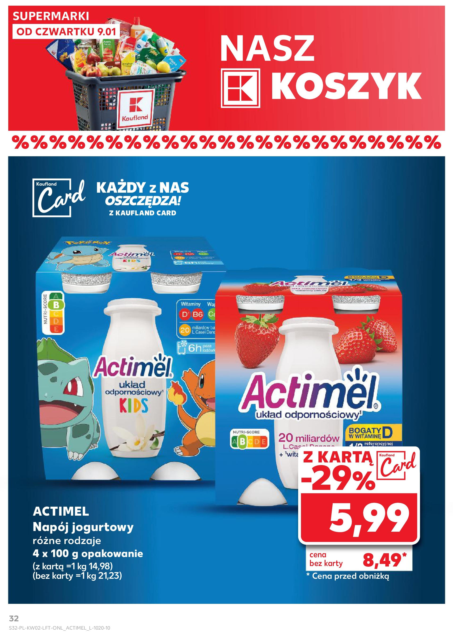 Kaufland gazetka od 09.01.2025 - od jutra PDF | Strona: 32 | Produkty: Karta