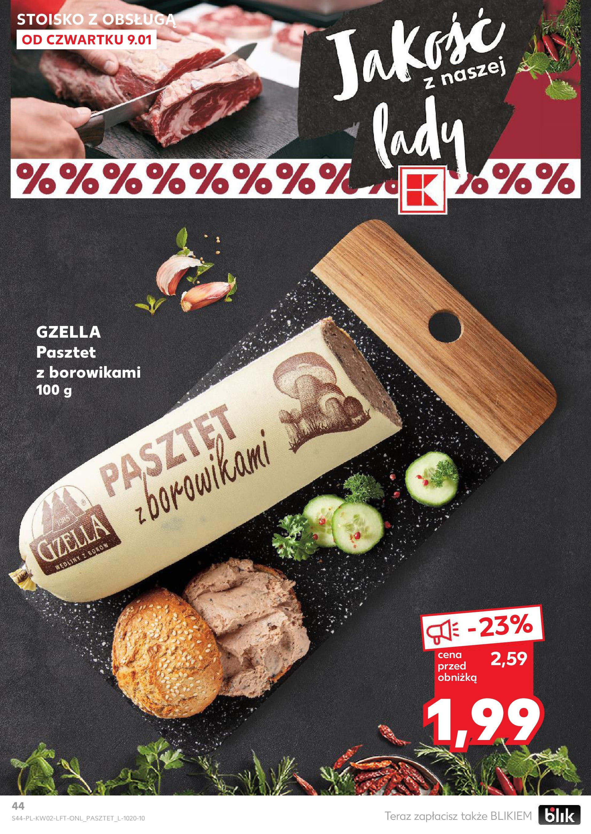 Kaufland gazetka od 09.01.2025 - od jutra PDF | Strona: 44 | Produkty: Wędliny