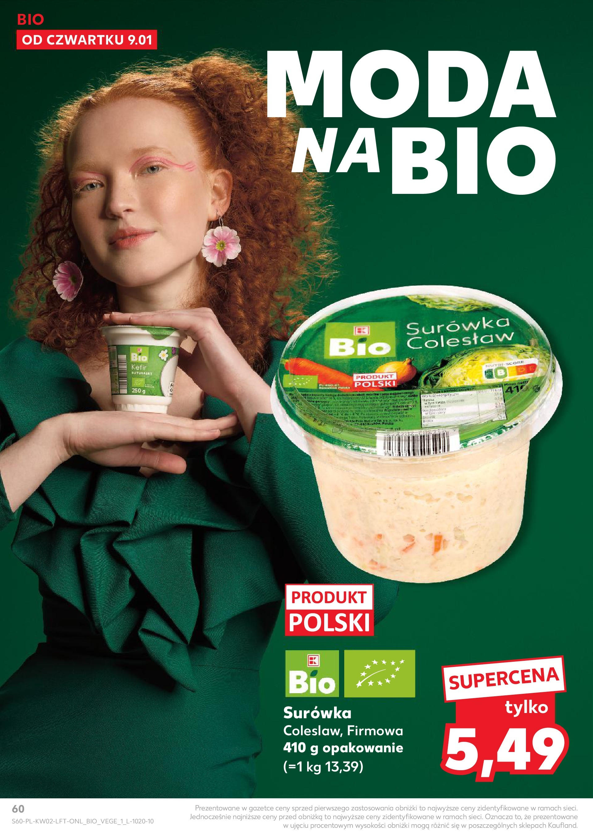 Kaufland gazetka od 09.01.2025 - od jutra PDF | Strona: 60 | Produkty: Kefir, Surówka colesław