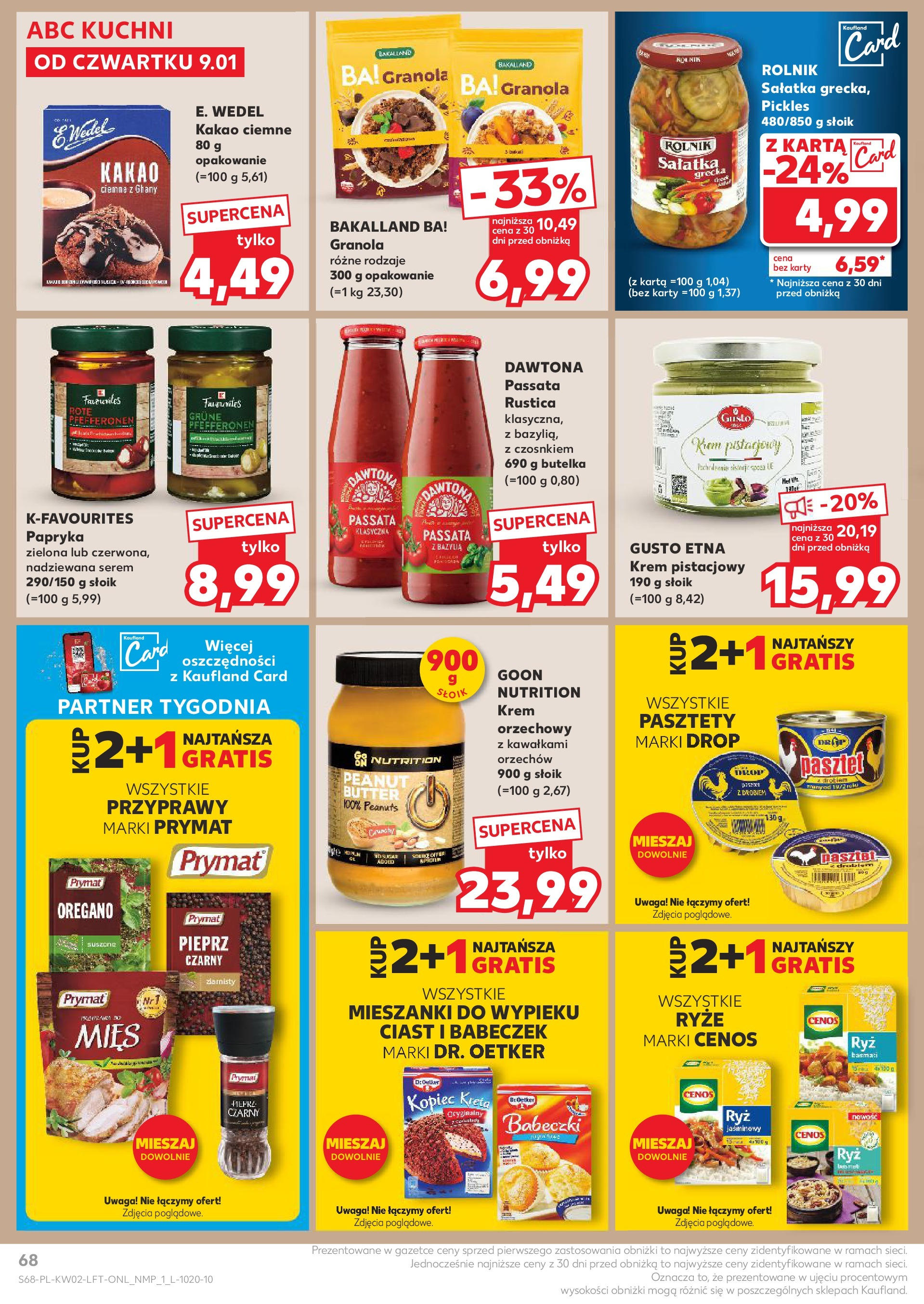 Kaufland gazetka od 09.01.2025 - od jutra PDF | Strona: 68 | Produkty: Oregano, Krem, Sałatka, Przyprawy