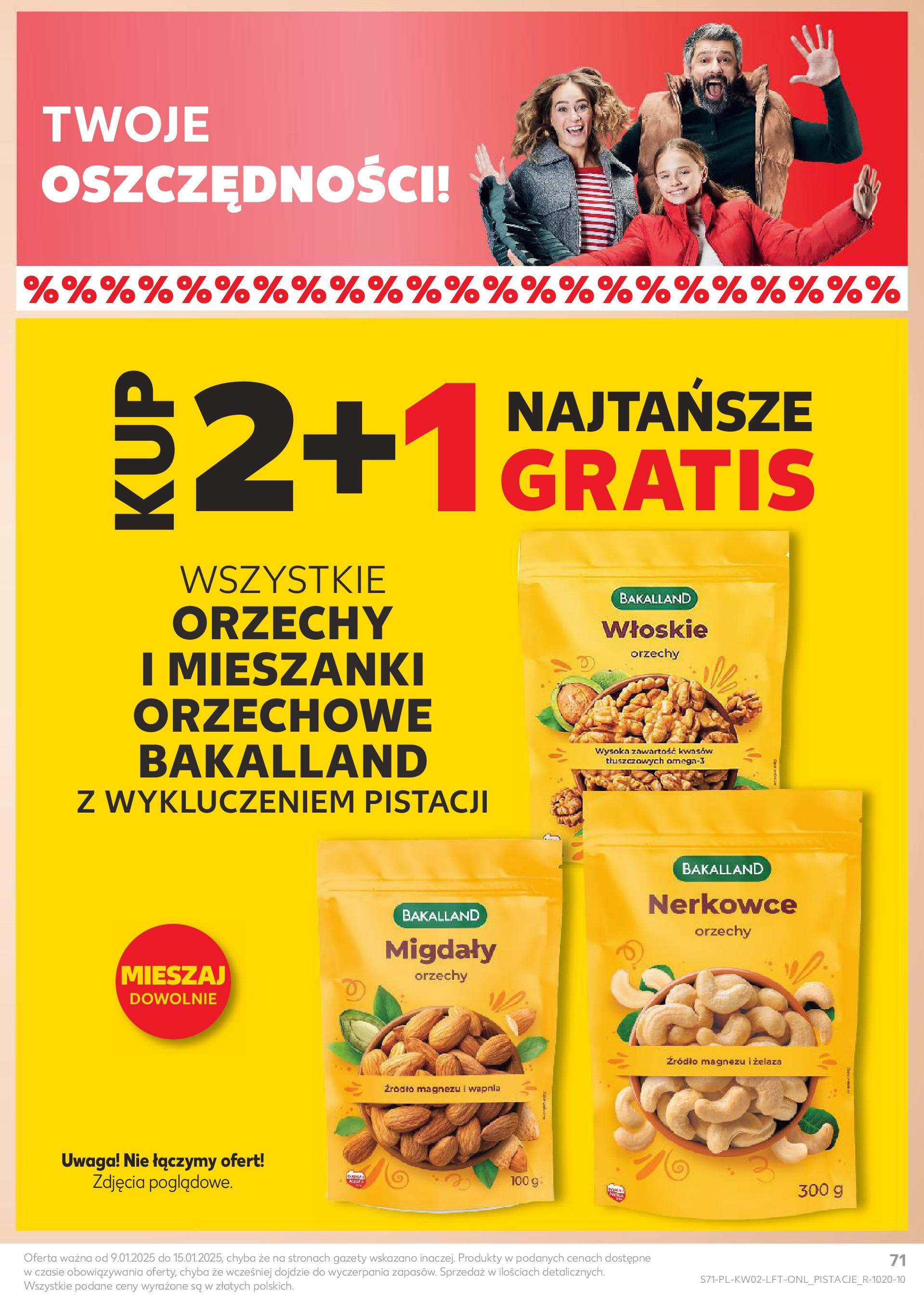 Kaufland gazetka od 09.01.2025 - od jutra PDF | Strona: 71 | Produkty: Orzechy