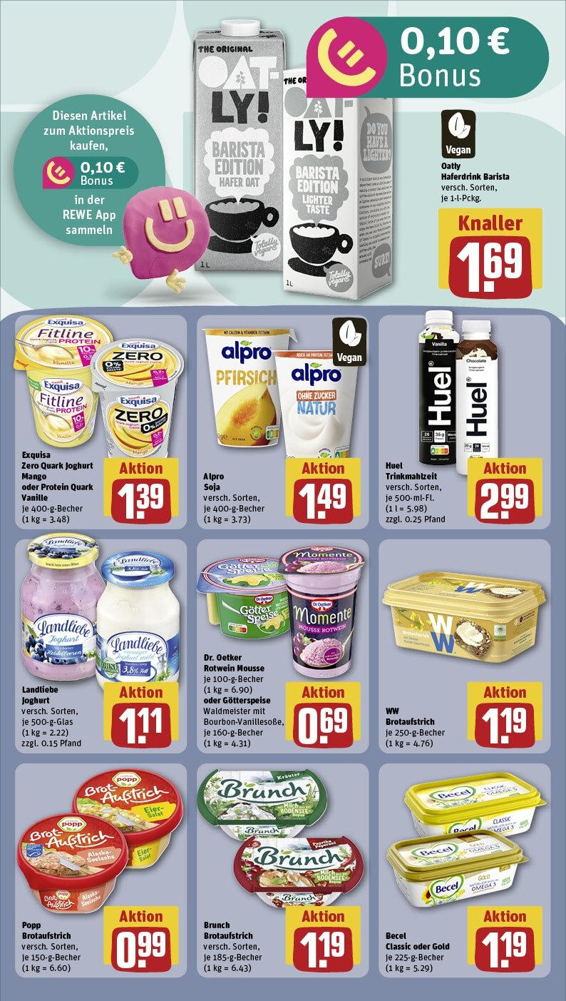 Rewe - Biberach, Eisenbahnstr. 9/11 (ab 13.01.2025) zum Blättern » Angebote | Seite: 15 | Produkte: Joghurt, Eier, Zucker, Salat