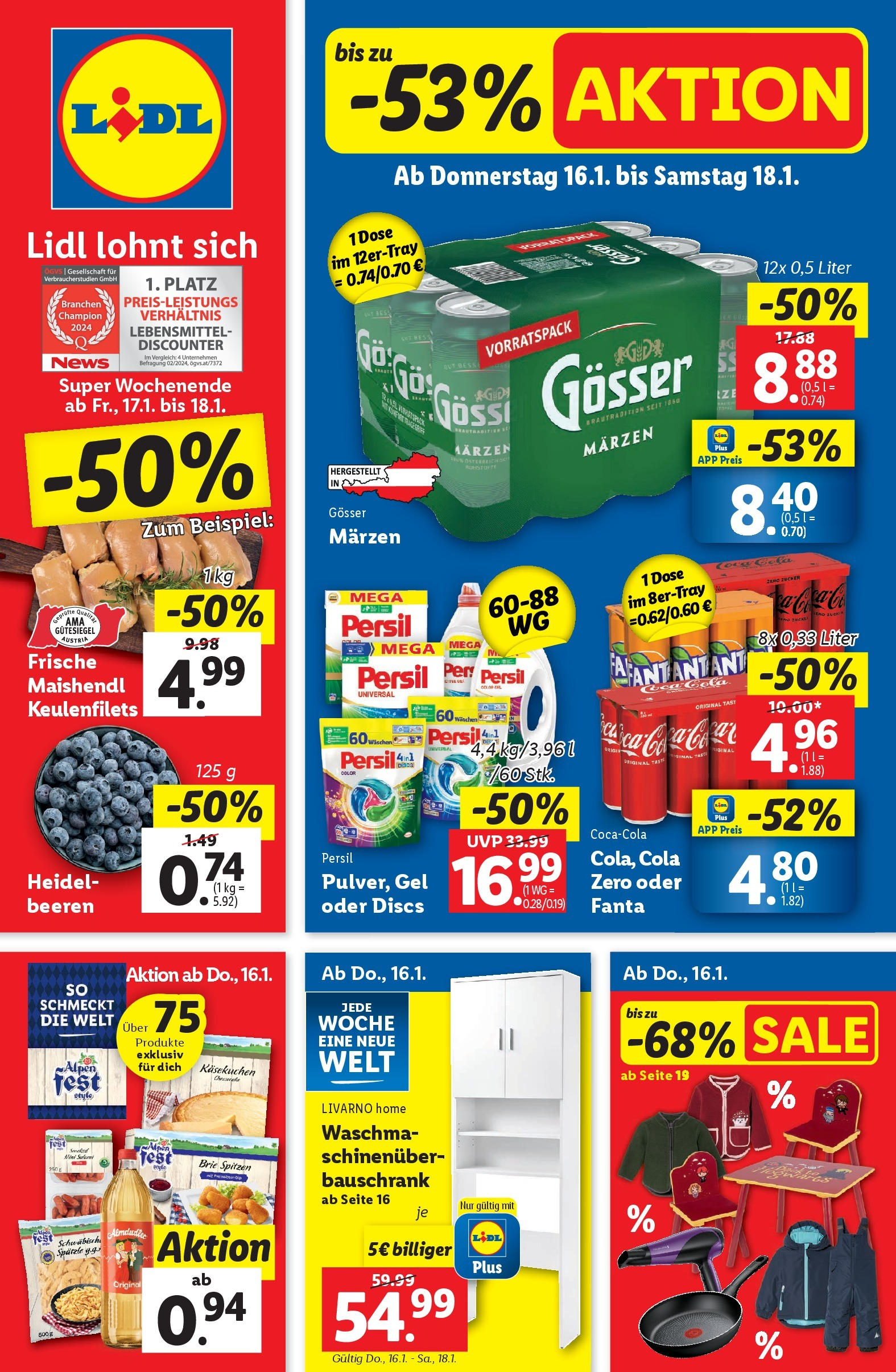  LIDL Flugblatt ab 16.01.2025 - Angebote "Wien" - Seite 1