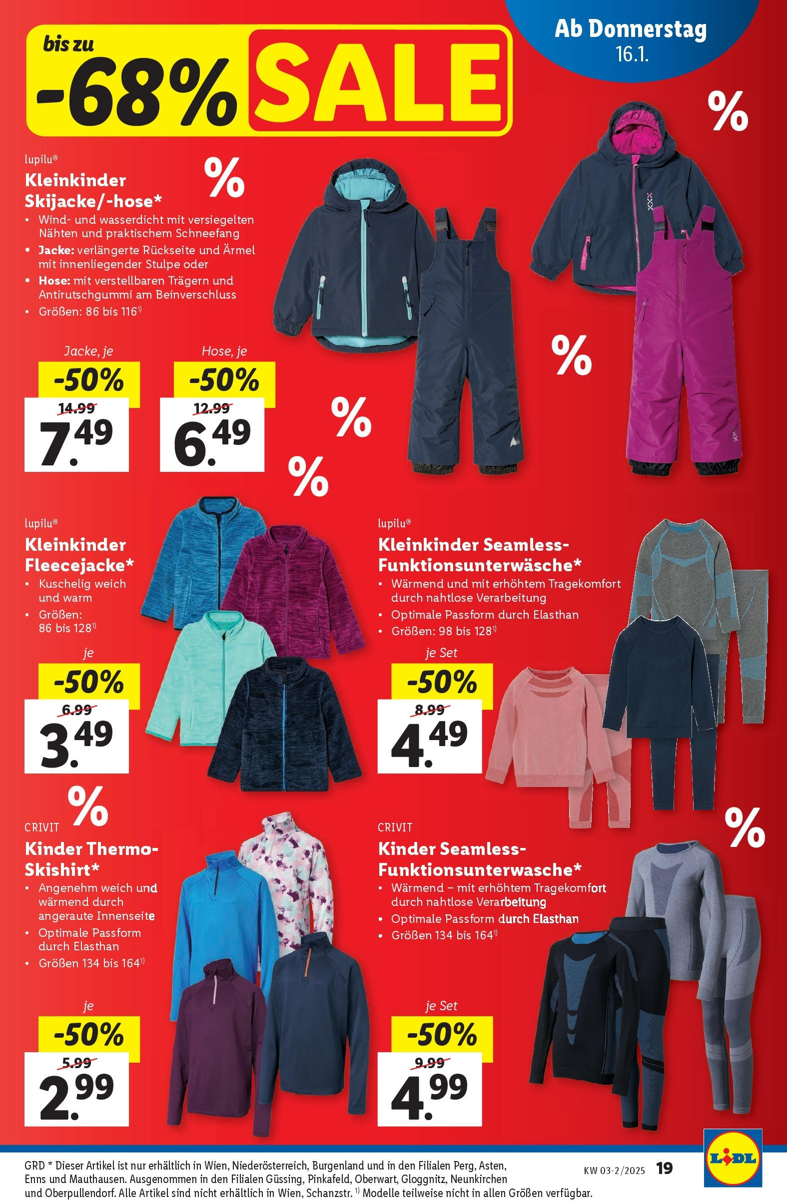 Lidl Flugblatt - Wien ab 16.01.2025 - Angebote ab donnerstag | Seite: 19 | Produkte: Jacke, Hose