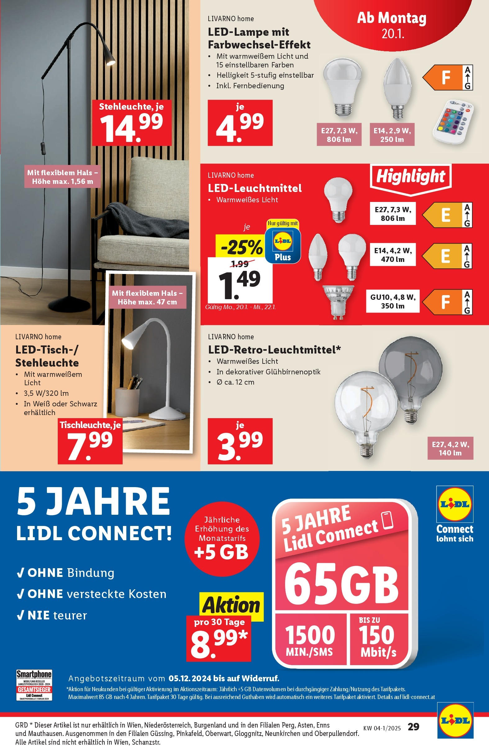 Lidl Flugblatt - Wien ab 16.01.2025 - Angebote ab donnerstag | Seite: 31 | Produkte: Smartphone