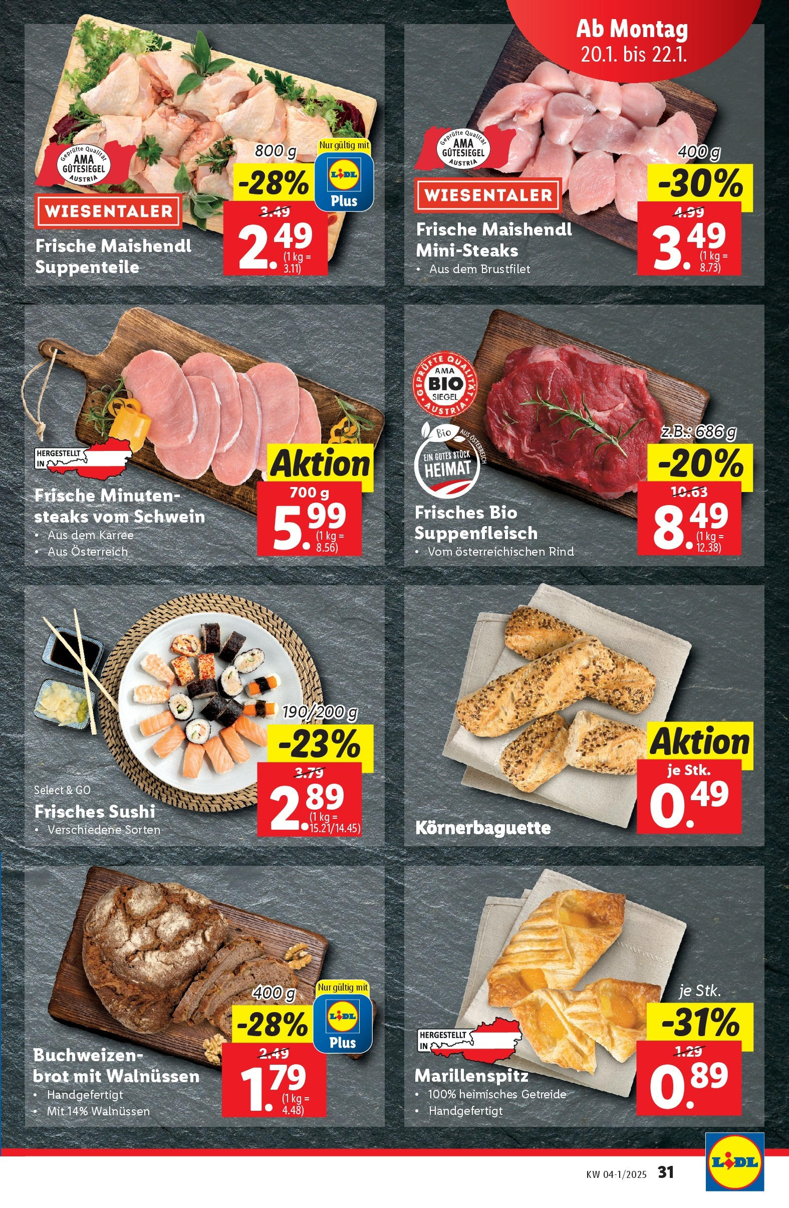 Lidl Flugblatt - Wien ab 16.01.2025 - Angebote ab donnerstag | Seite: 33 | Produkte: Getreide, Brot