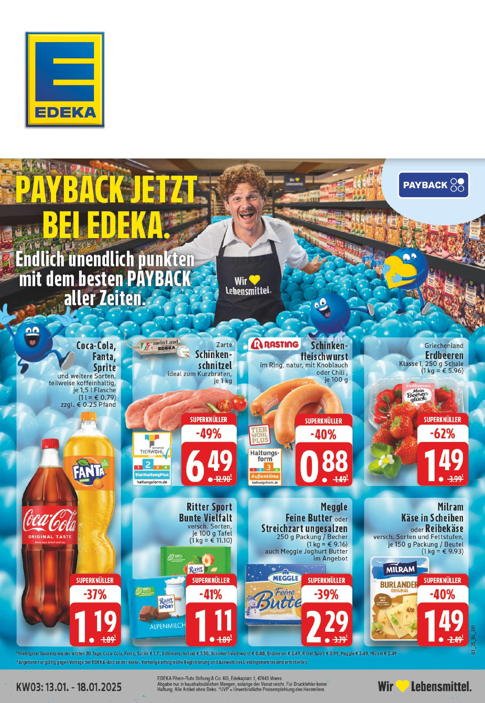 EDEKA Prospekt ab 13.01.2025 - Rees - Mehr, Heresbachstraße 8 Online