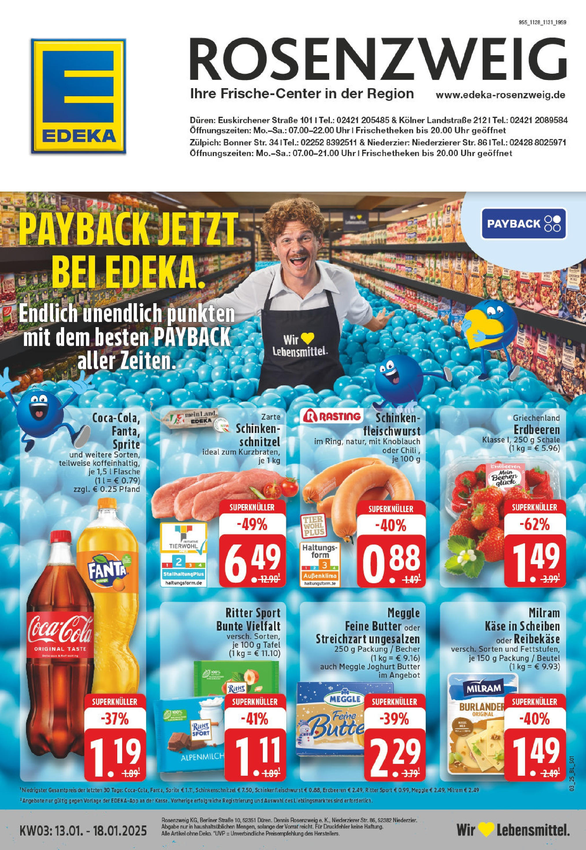 EDEKA Prospekt ab 13.01.2025 - Niederzier, r Straße 8 Online