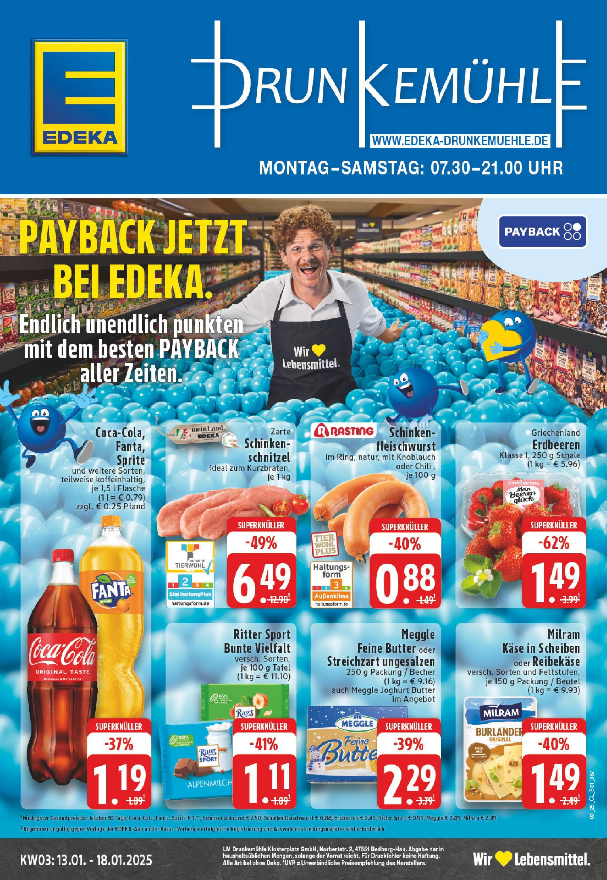 EDEKA Prospekt ab 13.01.2025 - Bedburg Hau, Norbertstraße 2 Online