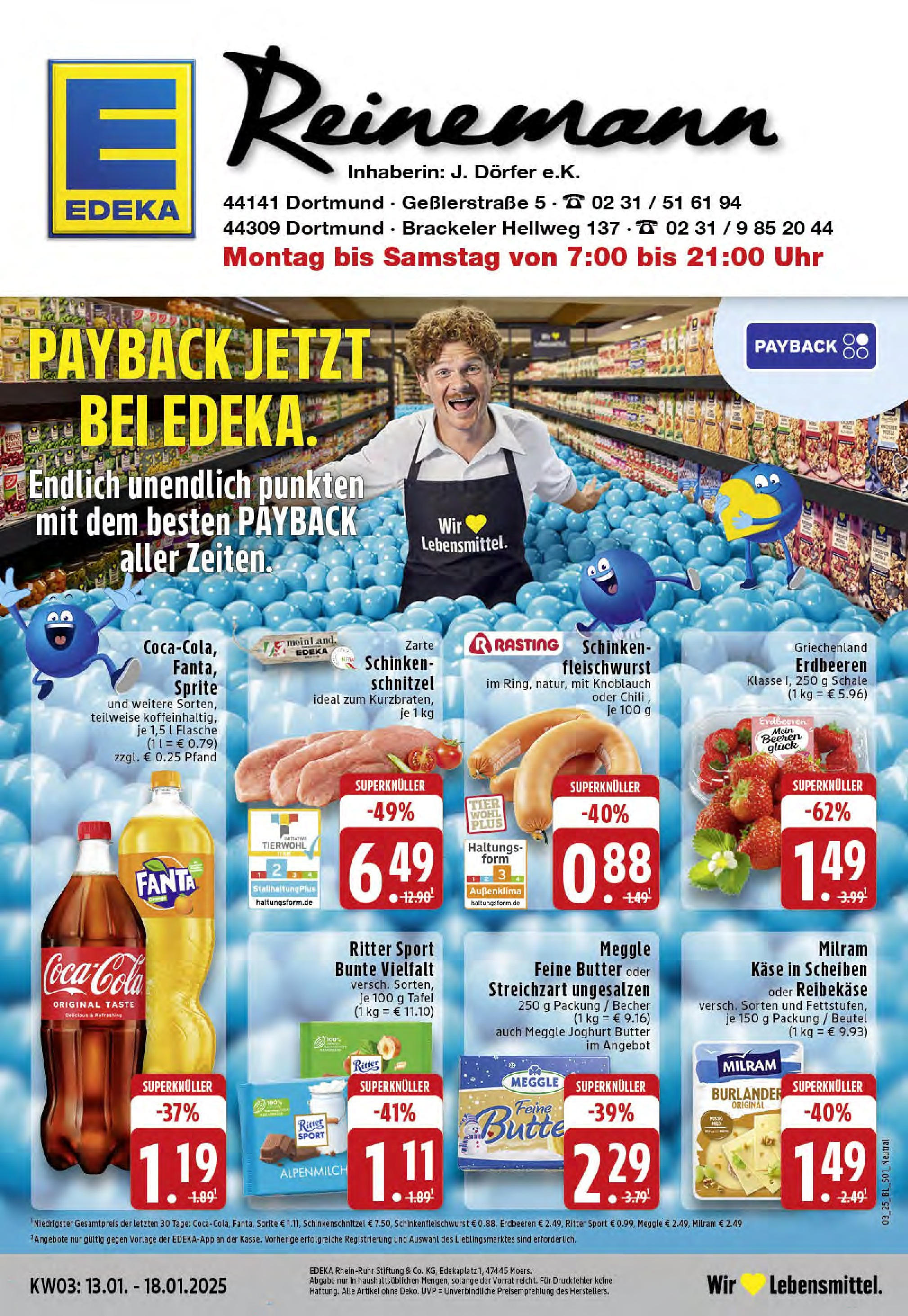 EDEKA Prospekt ab 13.01.2025 - Dortmund-Wambel, Geßlerstraße 5-11 Online