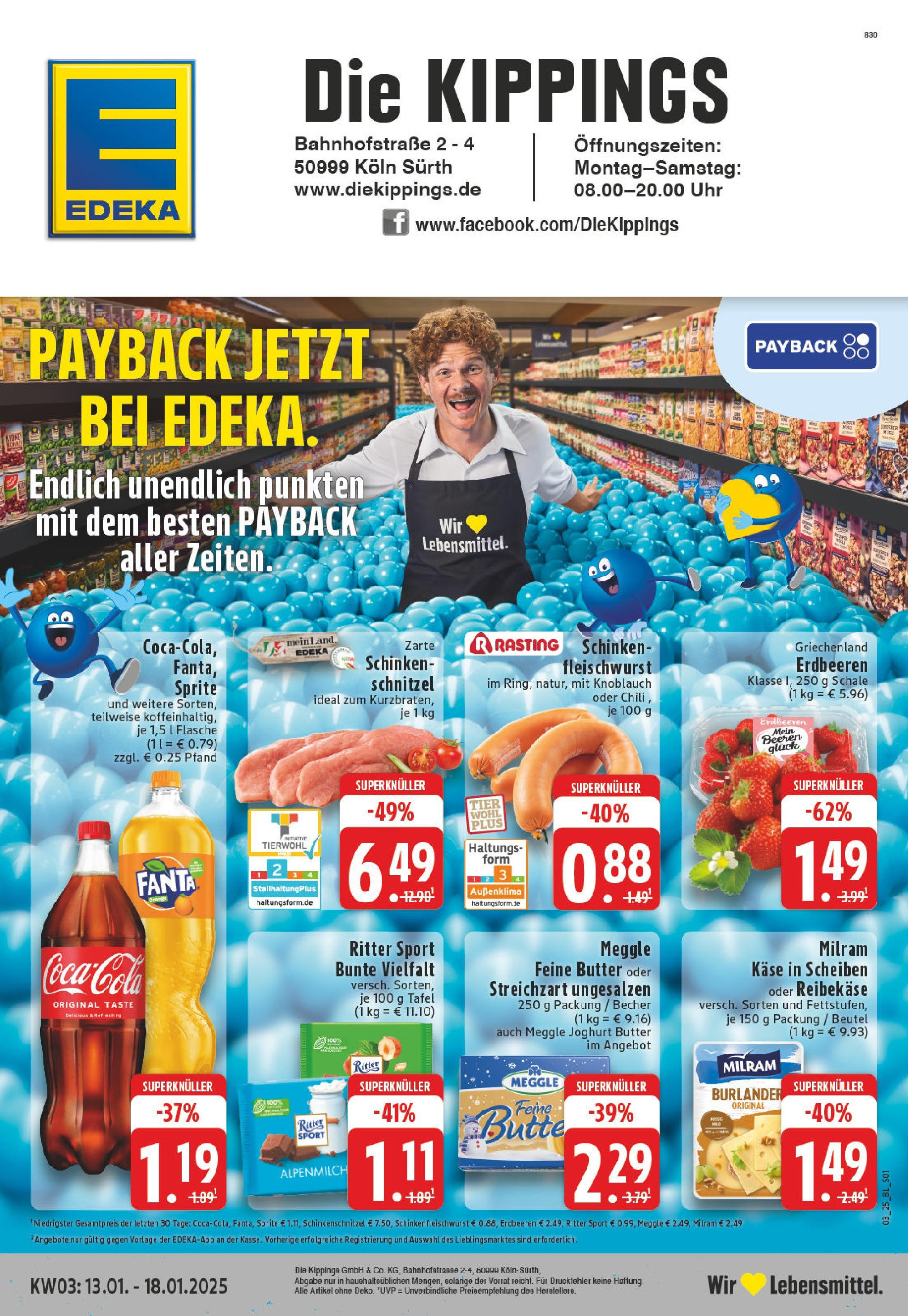 EDEKA Prospekt ab 13.01.2025 - Köln, Bahnhofstraße 2-4 Online