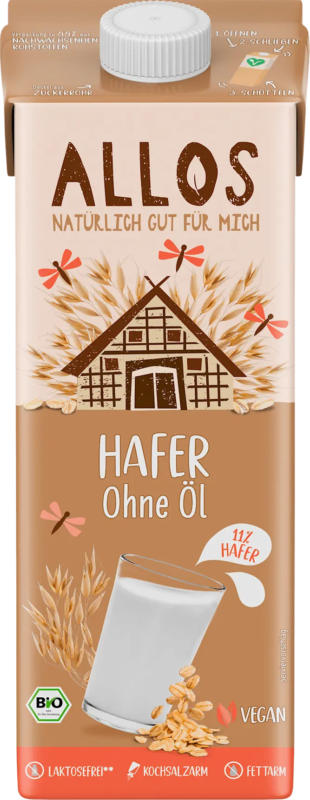 Allos Haferdrink, Ohne Öl