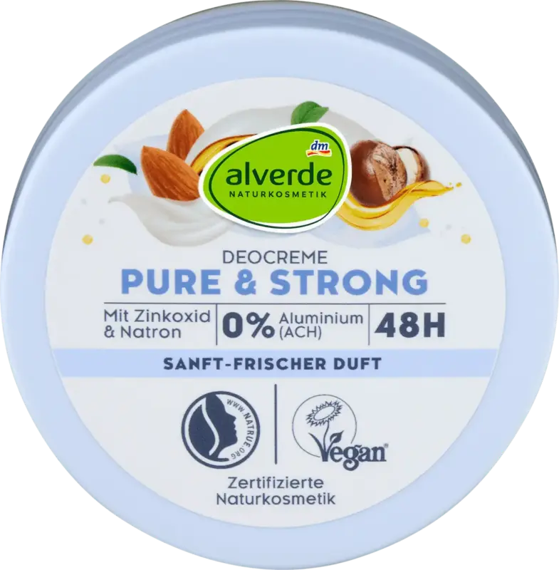 alverde NATURKOSMETIK Deocreme Pure & Strong