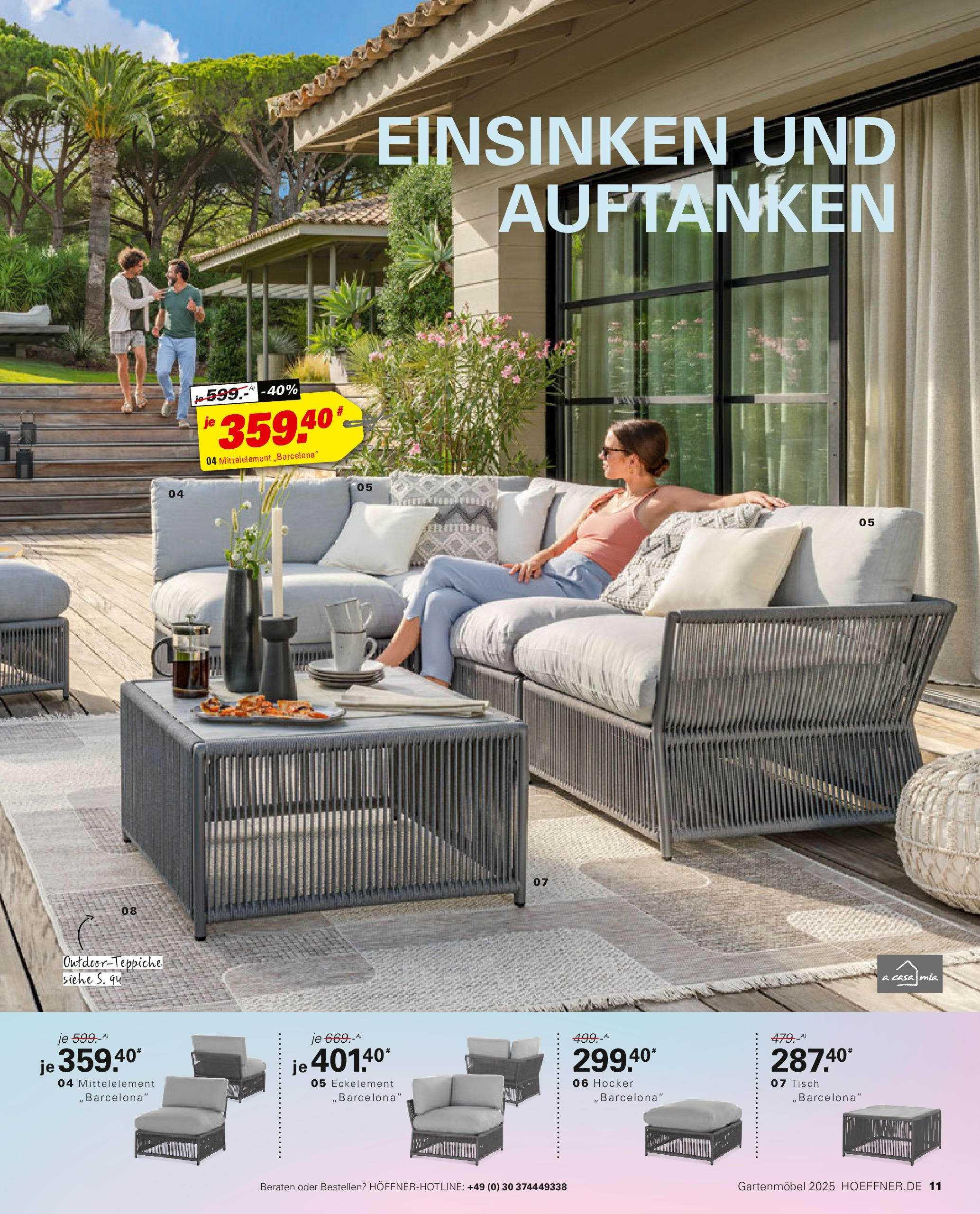 Höffner - Höffner: Möbelangebote (ab 31.01.2025) zum Blättern | Seite: 11 | Produkte: Hocker, Tisch, Gartenmöbel