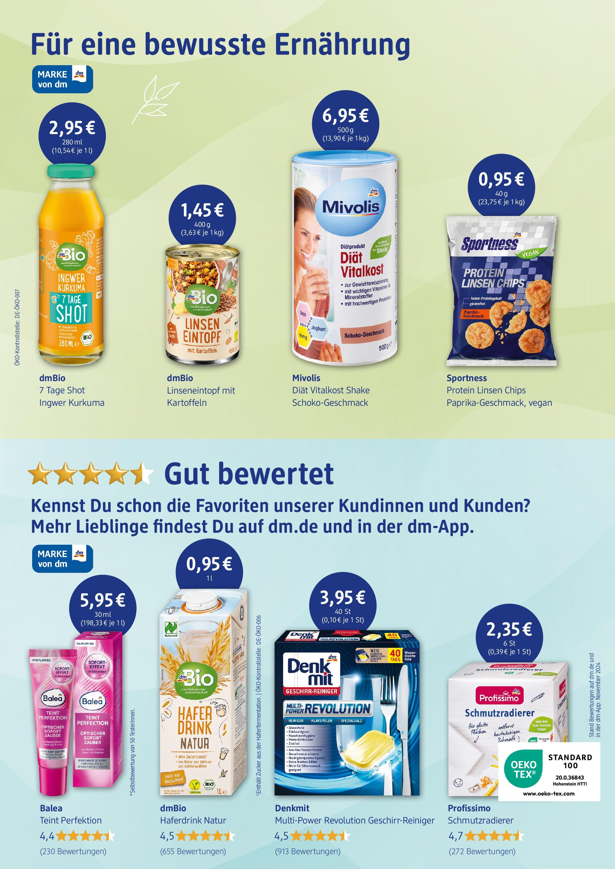 dm drogerie - Potsdam, Potsdamer Straße 177 (ab 14.01.2025) zum Blättern | Seite: 4 | Produkte: Joghurt, Wasser, Klarspüler, Chips