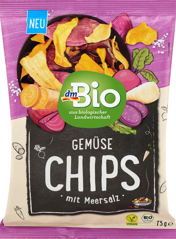 dmBio Gemüsechips mit Meersalz