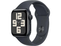 Apple Watch SE 2024 GPS 40mm Aluminiumgehäuse, Sportarmband S/M, Mitternacht; Smartwatch