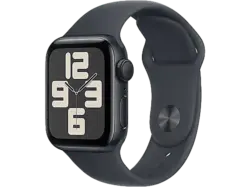 Apple Watch SE 2024 GPS 40mm Aluminiumgehäuse, Sportarmband M/L, Mitternacht; Smartwatch