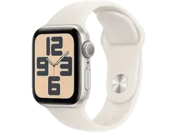Apple Watch SE 2024 GPS 40mm Aluminiumgehäuse, Sportarmband S/M, Polarstern; Smartwatch