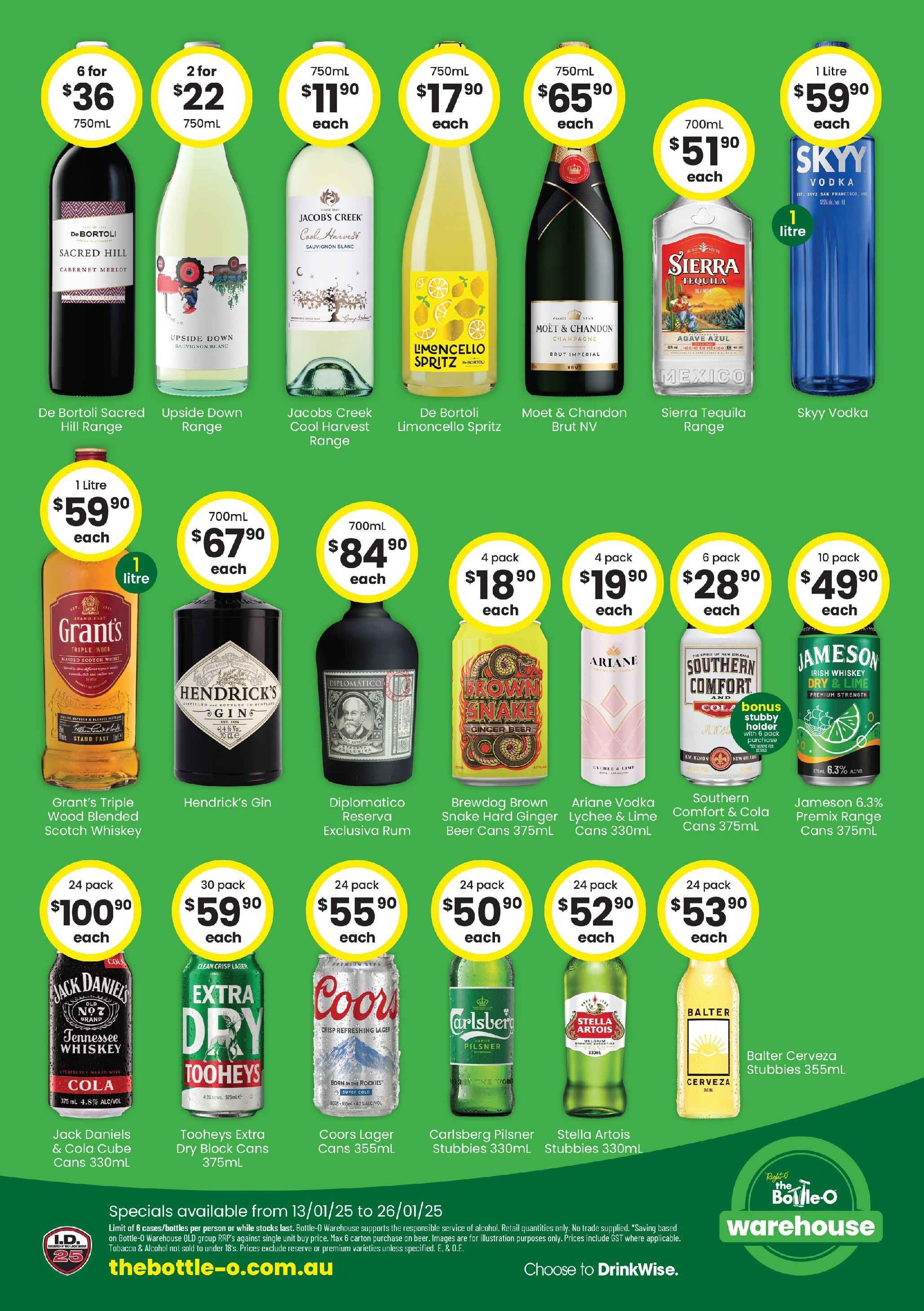 The Bottle-O Catalogue Burdell, 37 Main St  - 13/01/2025 > weekly / monthly specials | Page: 2 | Products: Vodka, Whiskey, Scotch, Lime