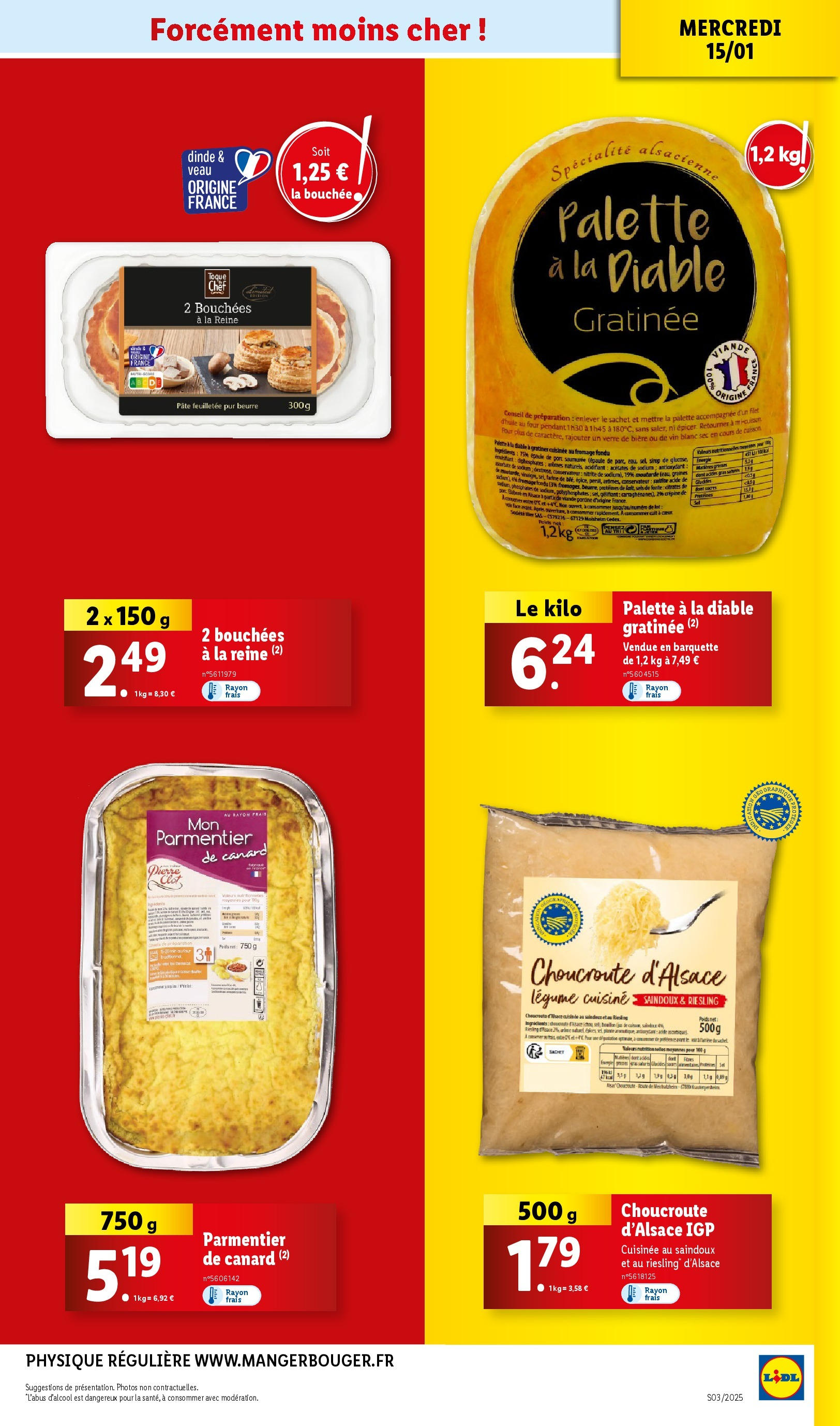 Catalogue LIDL du 14/01/2025 | Promo prospectus en ligne | Page: 13 | Produits: Palette à la diable, Poids, Pâte feuilletée, Vin