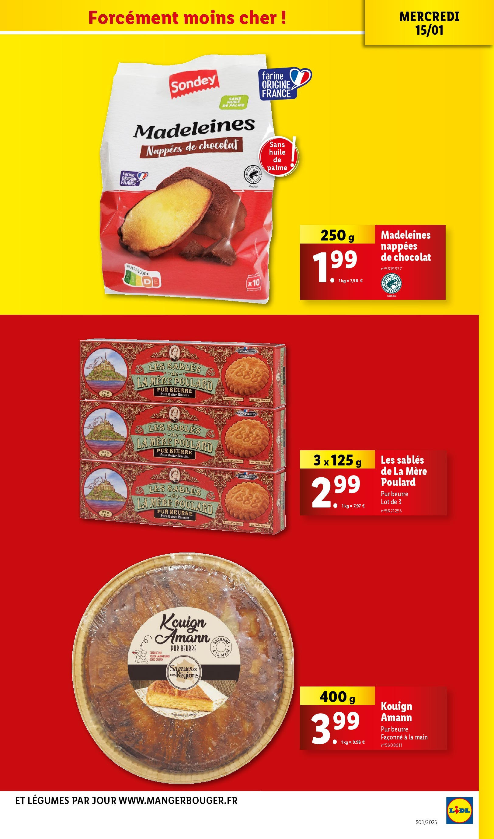 Catalogue LIDL du 14/01/2025 | Promo prospectus en ligne | Page: 21 | Produits: Farine, Beurre, Huile, Chocolat