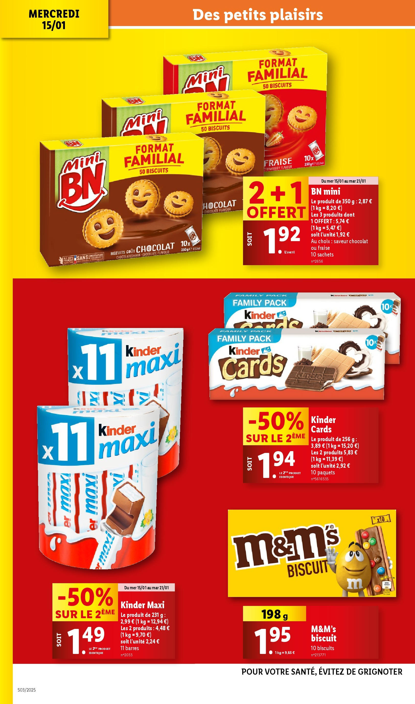 Catalogue LIDL du 14/01/2025 | Promo prospectus en ligne | Page: 22 | Produits: Fraise, Kinder maxi, Chocolat, Biscuits