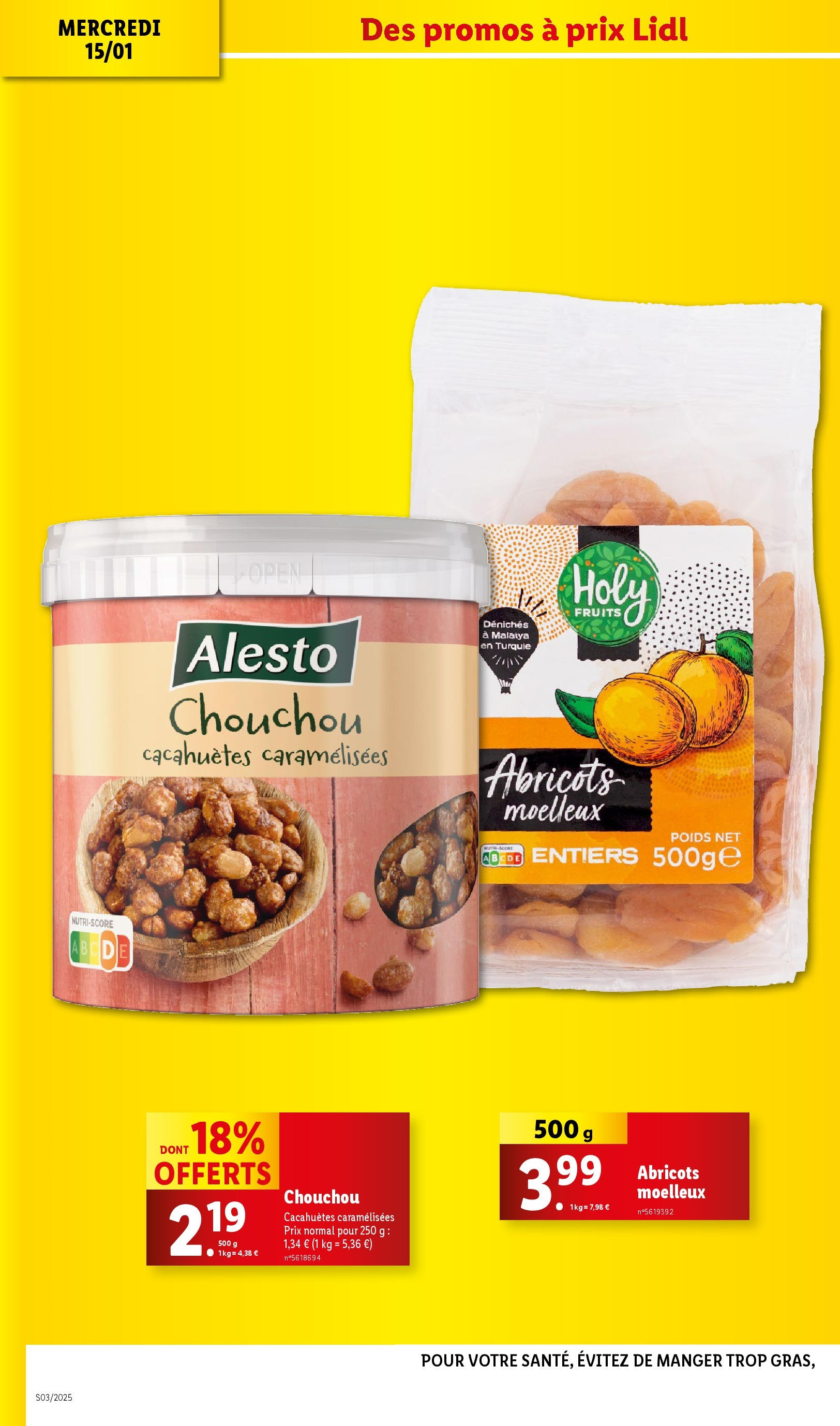 Catalogue LIDL du 14/01/2025 | Promo prospectus en ligne | Page: 24 | Produits: Poids, Chouchou, Abricots