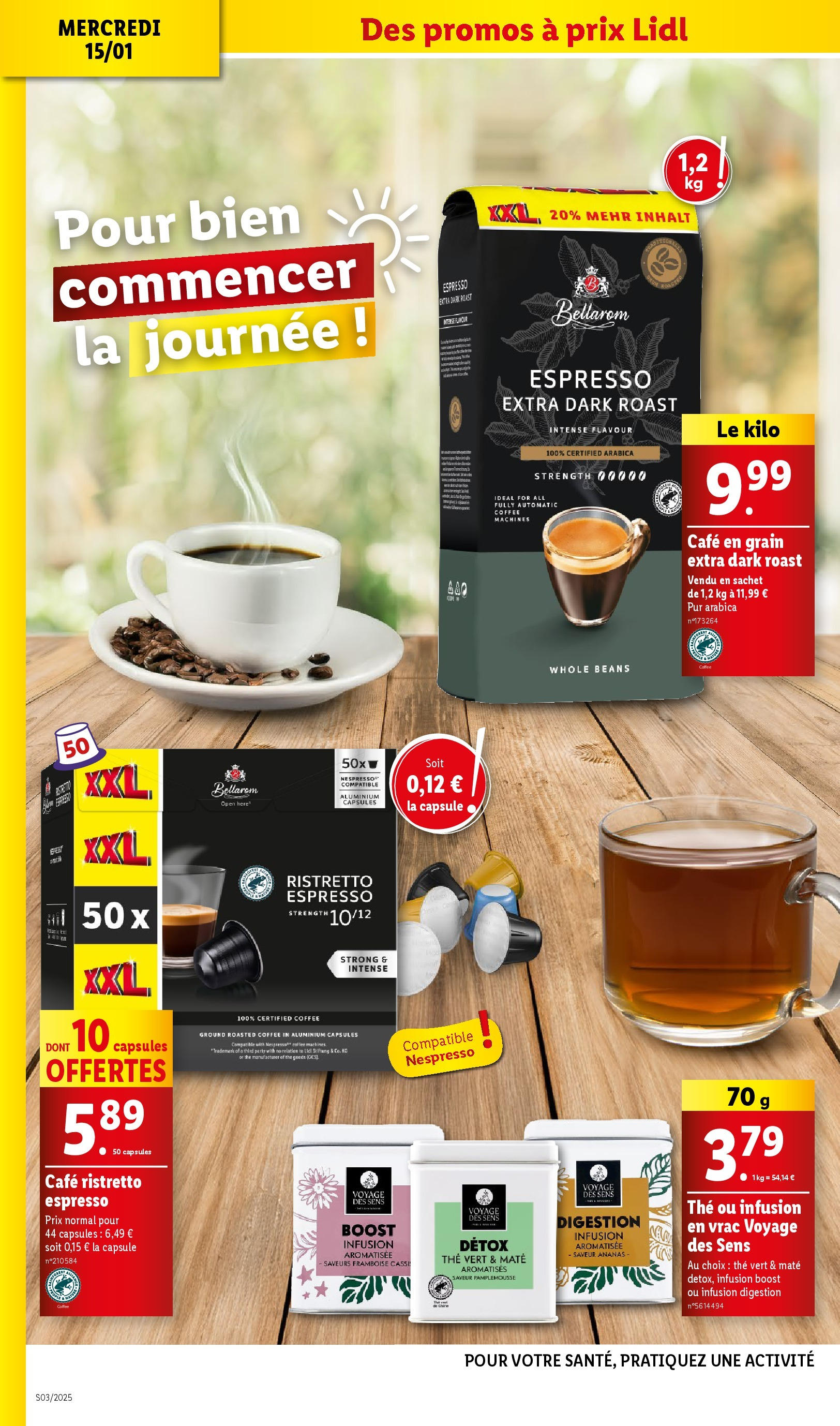 Catalogue LIDL du 14/01/2025 | Promo prospectus en ligne | Page: 26 | Produits: Framboise, Infusion, Café en grain, Thé