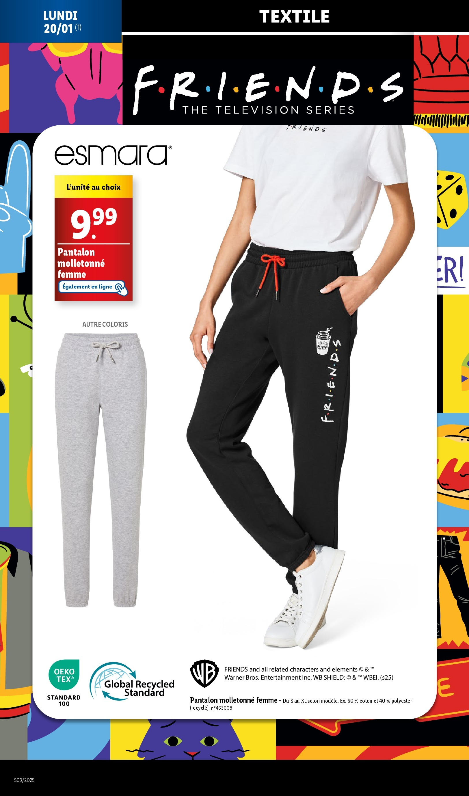 Catalogue LIDL du 14/01/2025 | Promo prospectus en ligne | Page: 76 | Produits: Télévision, Coton, Pantalon, Thé