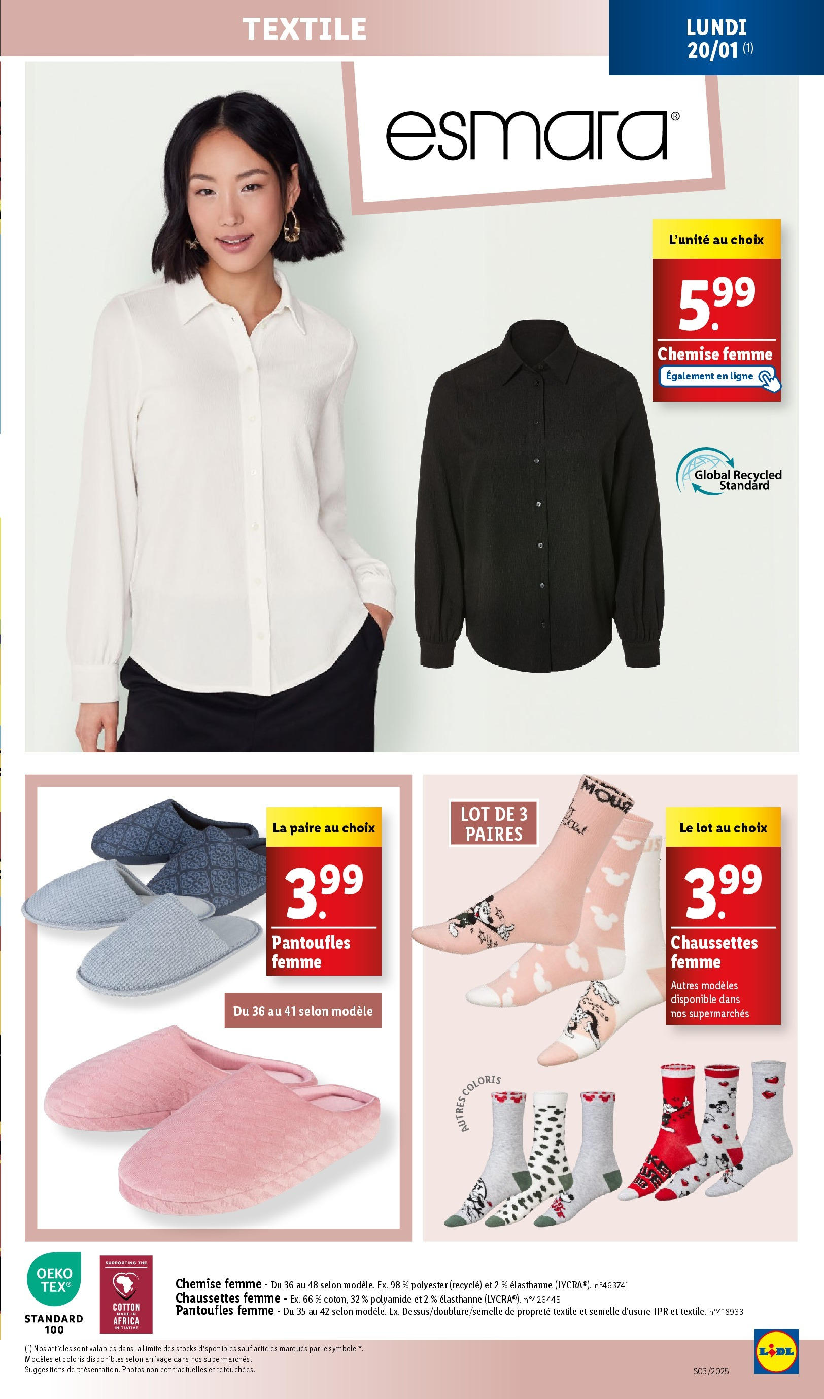 Catalogue LIDL du 14/01/2025 | Promo prospectus en ligne | Page: 77 | Produits: Chemise, Thé