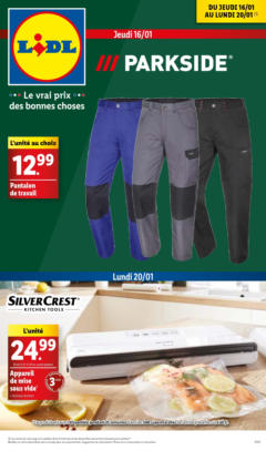 Prévisualisation de Equipez-vous de vêtements chauds pour bricoler même l'hiver avec Parkside! du magasin LIDL formulaire valide 15/01/2025