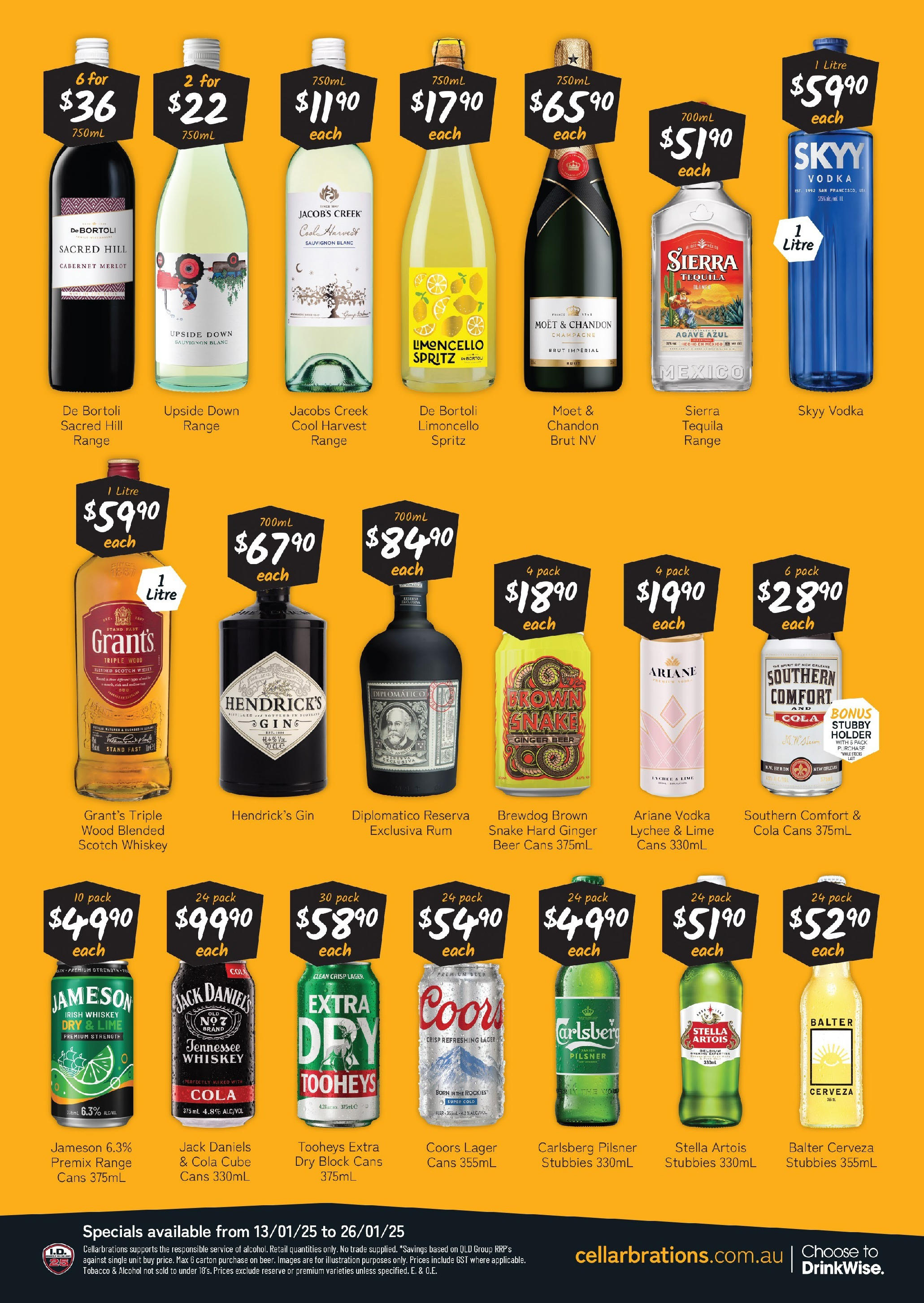 Cellarbrations Catalogue Narangba, Golden Wattle Drive 37-47 - 13/01/2025 > weekly / monthly specials | Page: 2 | Products: Vodka, Rum, Wood, Scotch