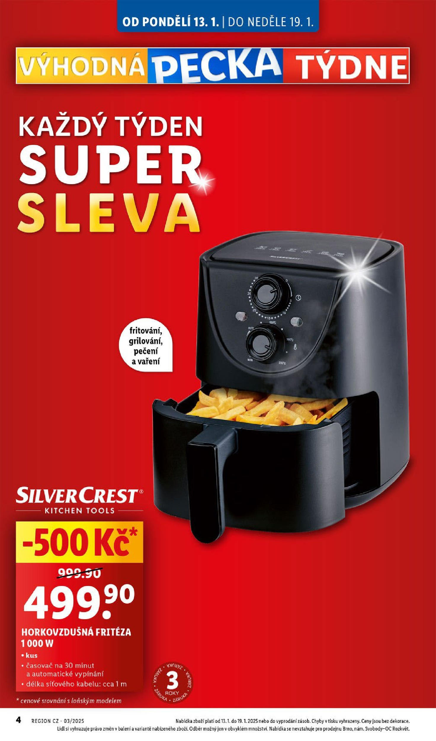 Lidl leták od 14.01.2025 - Nový akční leták | Strana: 12 | Produkty: Fritéza, Časovač, Horkovzdušná fritéza