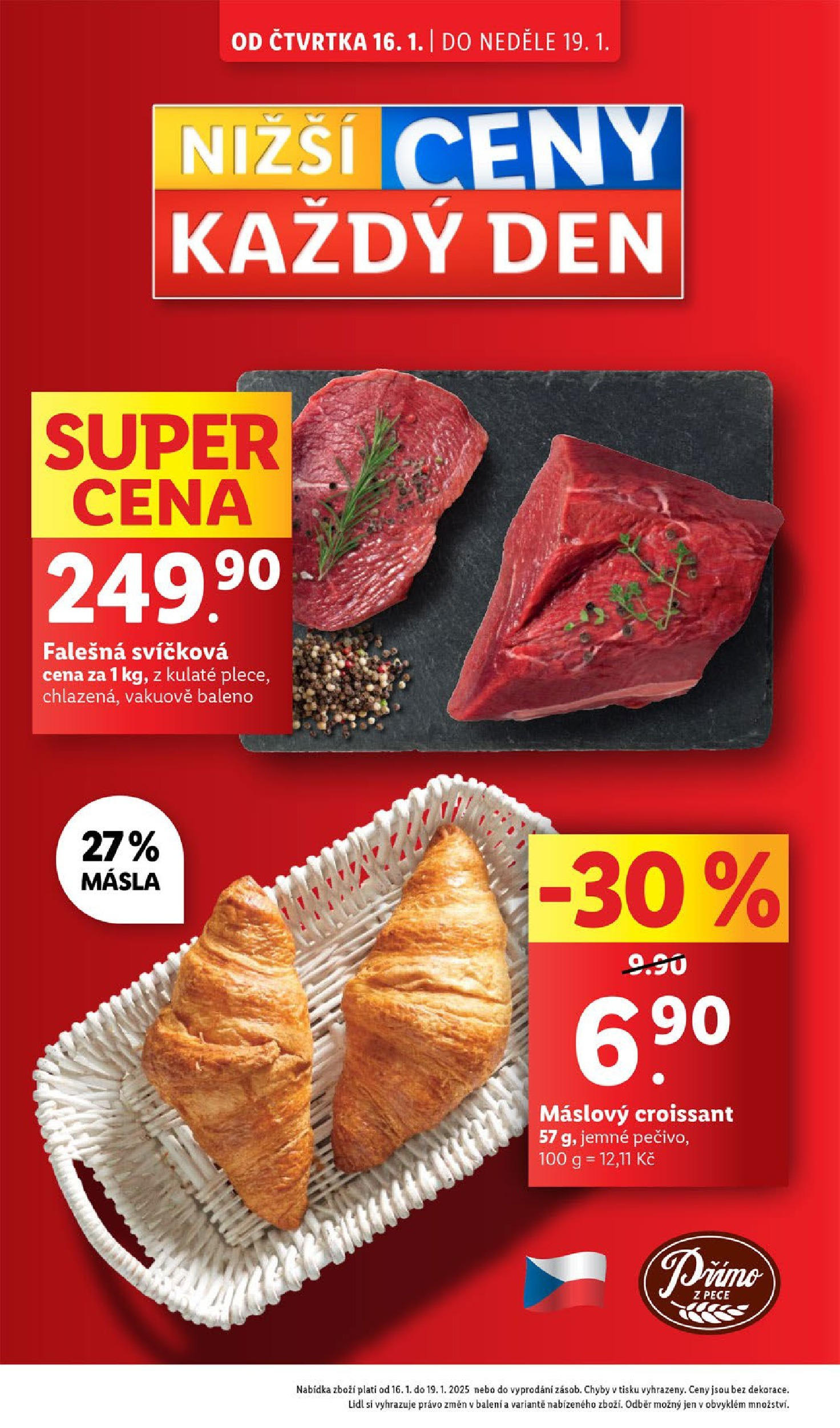 Lidl leták od 14.01.2025 - Nový akční leták | Strana: 4 | Produkty: Croissant