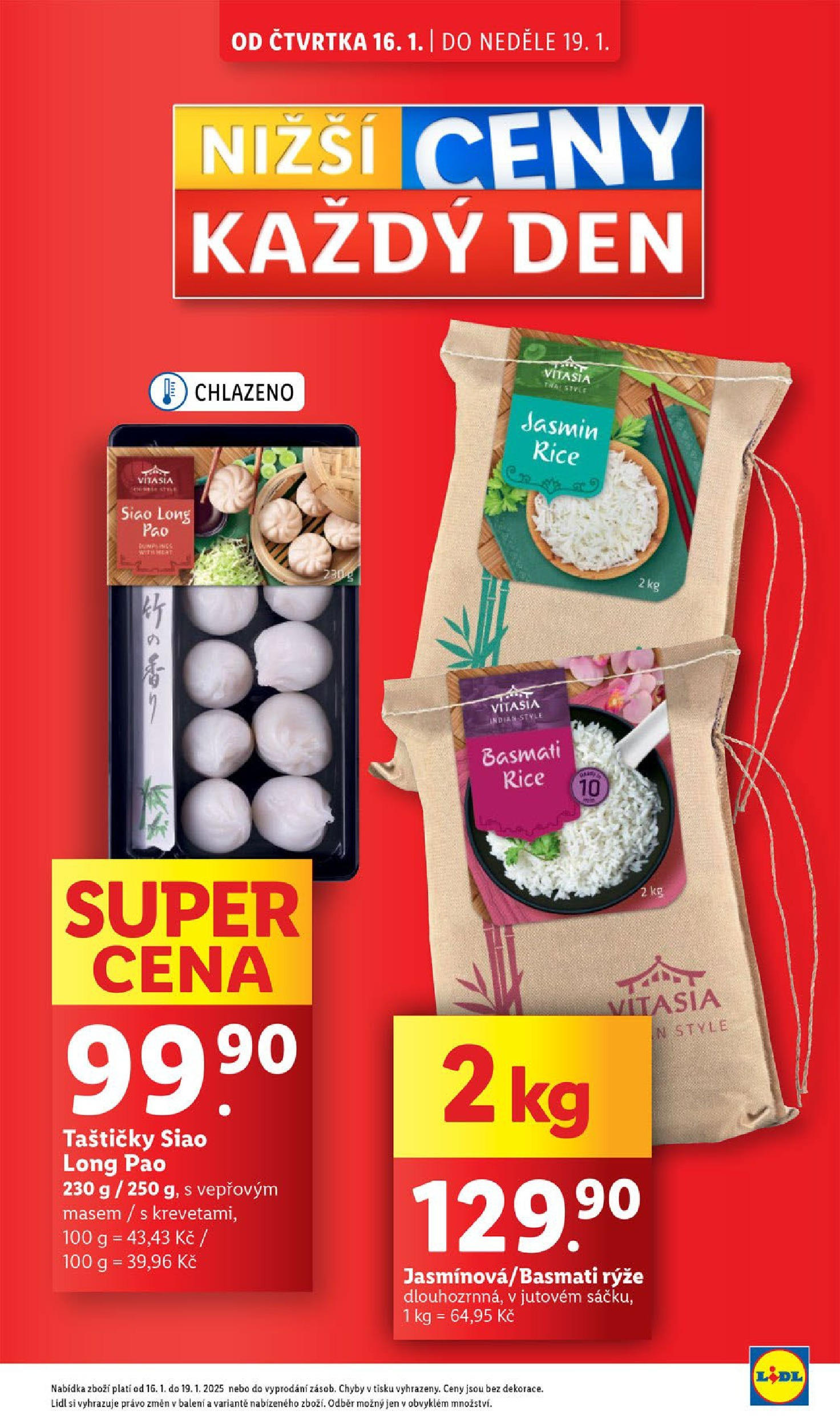 Lidl leták od 14.01.2025 - Nový akční leták | Strana: 5 | Produkty: Rýže, Basmati, Siao long pao