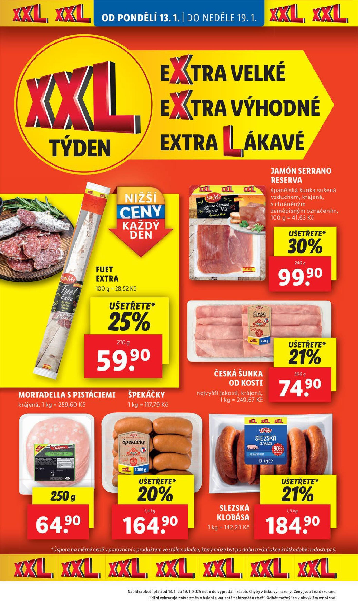 Lidl leták od 14.01.2025 - Nový akční leták | Strana: 18 | Produkty: Jamón Serrano, Jamon, Fuet, Pikok